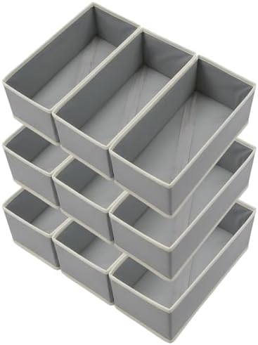Bructhun Sock Drawer Organizer 9 Pack by Bructhun