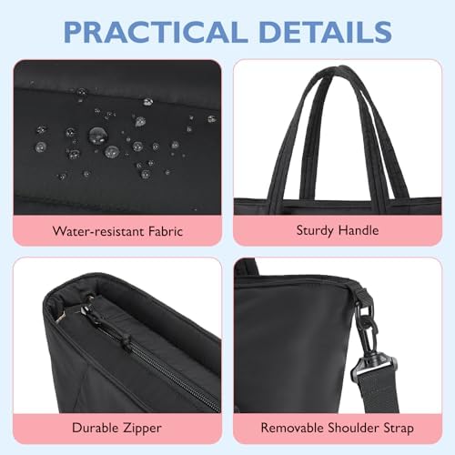 mommore Diaper Bag Tote with Stroller Organizer, Puffy Travel Baby Tote - Image 6
