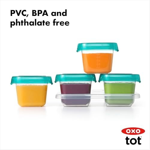OXO Tot Baby Blocks Food Storage Containers, 6 oz - Image 5