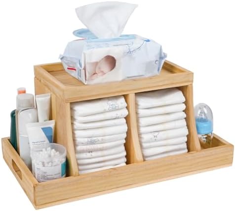 Diaper Caddy Organizer, Changing Table Organizer, Wooden Diaper Organizer by EnjoyYourLife
