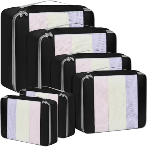 BAGAIL 6 Set/8 Set/10 Set Packing Cubes Various Sizes Packing Organizer by BAGAIL