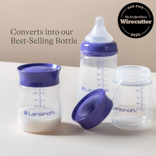 Lansinoh Breastmilk Storage Bottles, 5 Ounces, 4 Pack - Image 5