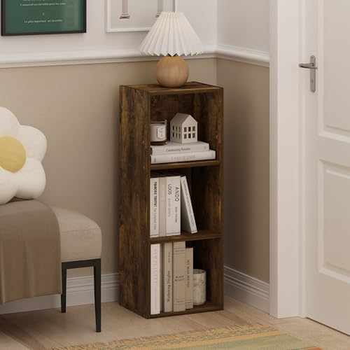 Furinno LUDER Book Shelf, 3-Cube Bookshelf, Bookcase - Image 2