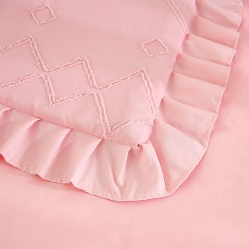 3-Piece Tufted Ruffle Crib Bedding Set - Image 7