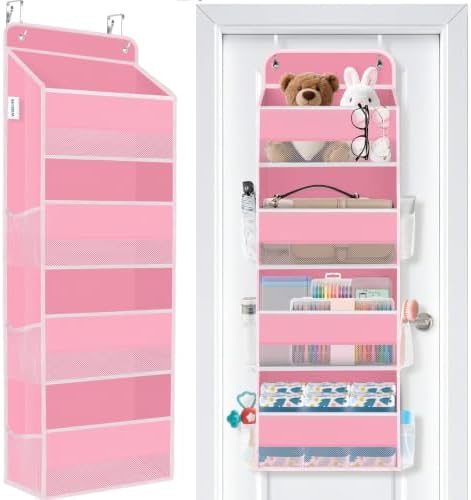 Over The Door Organizer Storage Large Capacity Hanging Bedroom Storage by WiseLife