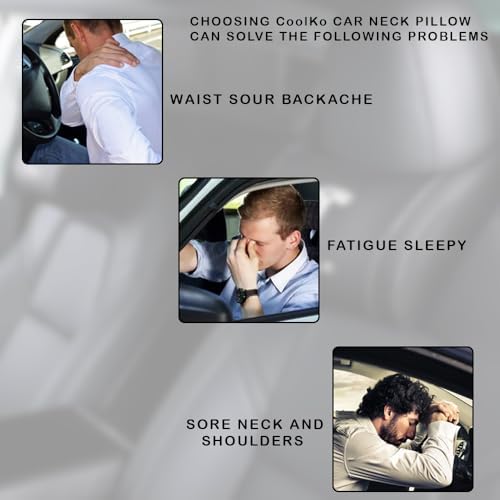 Car Headrest Neck Pillow Support Ergonomic, - Image 4