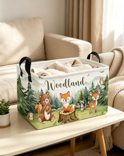 Essme Rectangular Animal Basket, Kids Storage Bins Organizer - Image 7