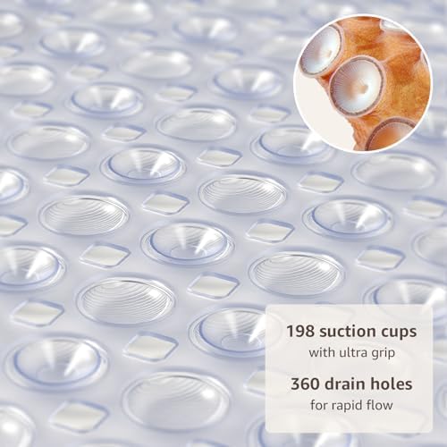 OTHWAY Bath Tub Shower Mat Non Slip, Bathtub Floor Liner Mats - Image 3
