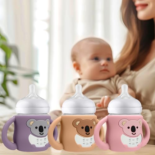 BUSOHA 3 Pack Silicone Sleeves for Avent Baby Bottles - Image 4
