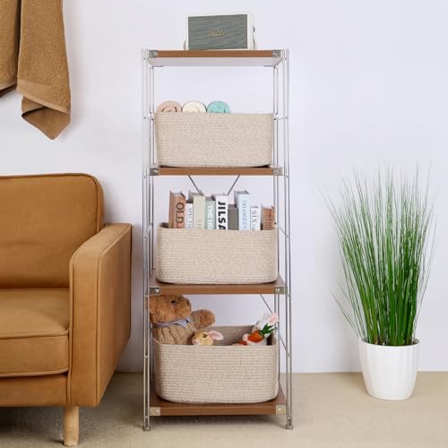 MiniArk Large Storage Baskets for Organizing, Baby Nursery, Toy Bins Box - Image 4
