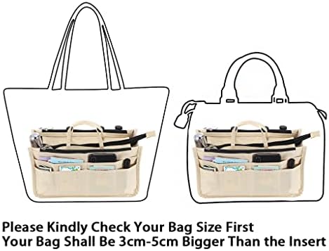 BTSKY Printing Handbag Organizers Inside Purse Insert - Image 4