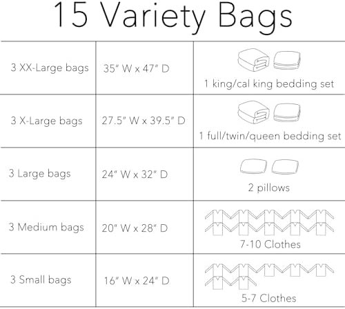 SpaceAid Vacuum Storage Bags, Space Saver Sealer Compression Bags - Image 5