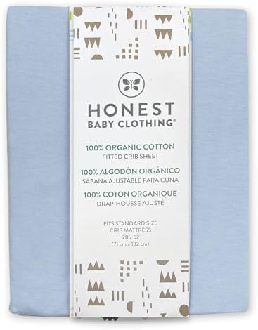 HonestBaby Unisex-Baby Classics Fitted Crib Sheets Set Standard Mattress - Image 2