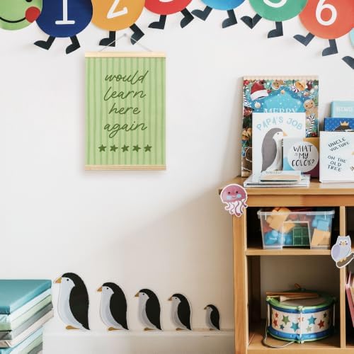 TLESKE Green Funny Classroom Wall Art Decor Poster Hanger Frame 12x16 - Image 2