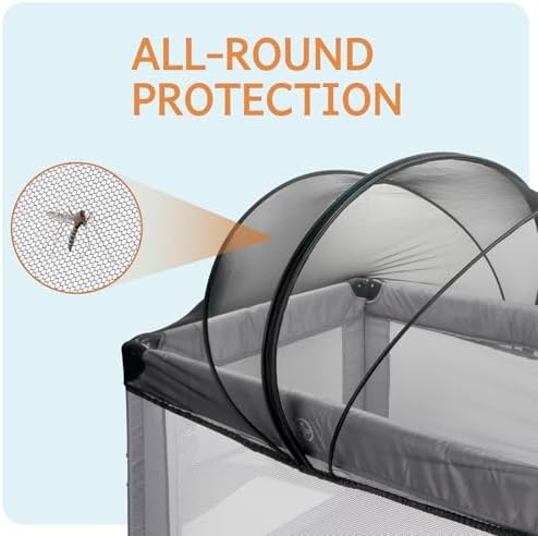 Mosquito Net Cover for Pack N Play, Storage Bag Included - Image 3