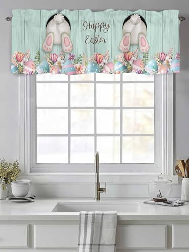 Happy Easter Valances Kitchen Curtains - Image 2