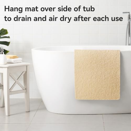Asvin Soft Textured Bath, Tub Mat, 24x32 Inch, Phthalate Free, Non Slip Comfort - Image 6