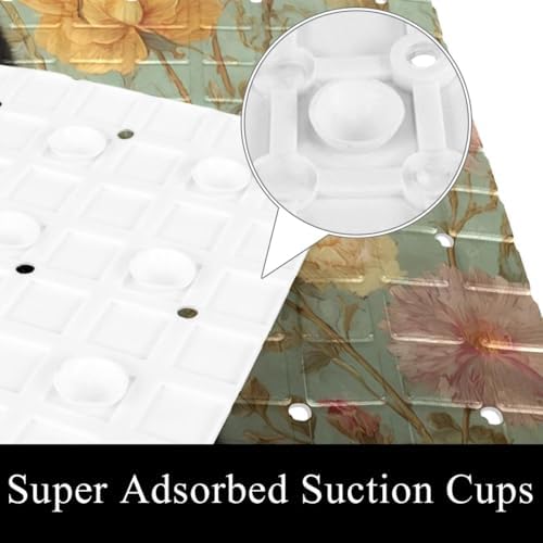 Bathtub Mat Non Slip 26.8x15.1 Inch, Machine Washable Shower Mats - Image 3