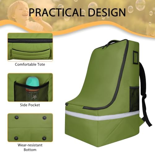 LARIPOP Car Seat Travel Bag for Airplane, Universal Gate Check Car Seat Bag - Image 5