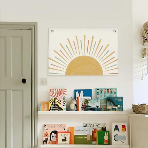 Lacama Boho Sunshine Classroom Decor, Sun Cute Hanging Banner - Image 2