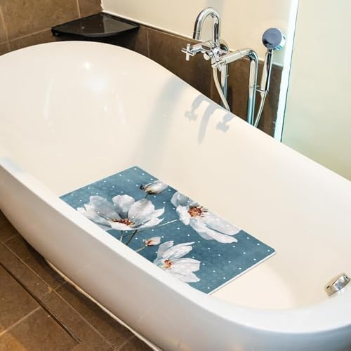 Bath Tub Shower Mat, Washable Bathtub Floor Mats, Suction Cups and Drain Holes - Image 5