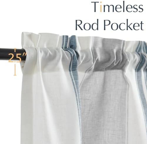 jinchan Linen Pencil Stripe Valances - Image 7