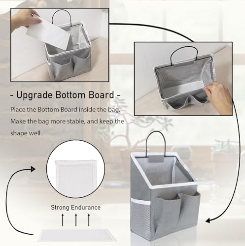 Kanrichu 2pcs Wall Hanging Storage Bag, Wall Hanging Baskets - Image 3