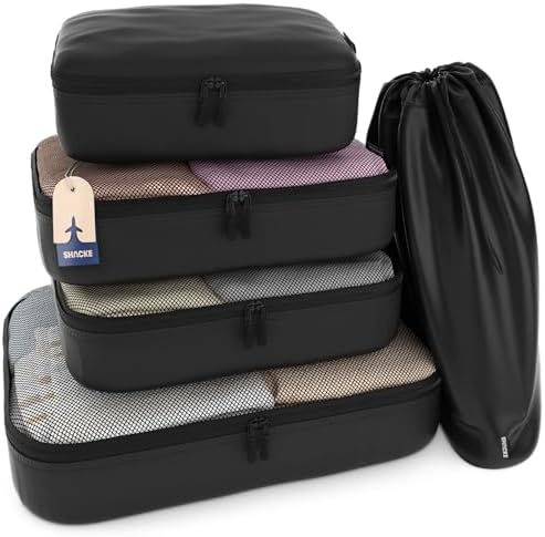 Shacke 5 Set Packing Cubes for Travel by Shacke