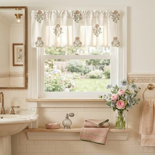 Linen Kitchen Curtains Valances - Image 2
