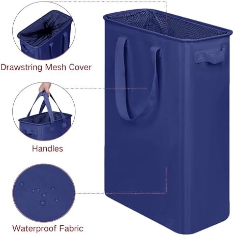 efluky Slim Laundry Basket, Narrow Laundry Hamper - Image 3