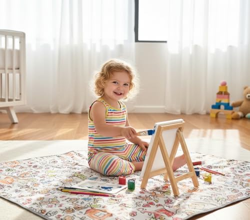 Waterproof High Chair Splat Mat – Machine Washable Floor & Table Protector - Image 6