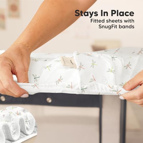 2-Pack Mini Crib Sheets Fitted, 38x26 Pack N Play Mattress Sheets - Image 6