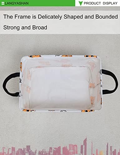 Rectangular Collapsible Storage Basket Nursery Organizer Fox - Image 5