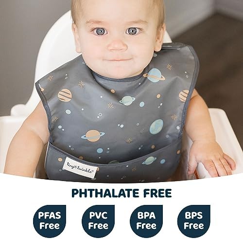 Tiny Twinkle Mess-Proof Baby Bibs - Image 2