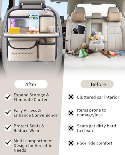 PU Leather Backseat Car Organizer - Image 4