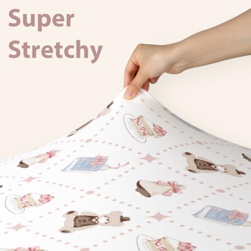 Baby Bedside Bassinet Sheets Fitted, 33”x20” Compatible - Image 4