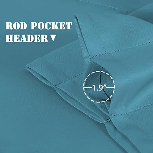 H.VERSAILTEX Blackout Kitchen Curtain Valances, Short Window Valance Curtains - Image 4