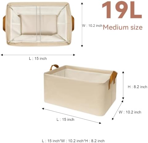 SNWDN 4 Pack Closet Cloth Storage Bins - Image 2