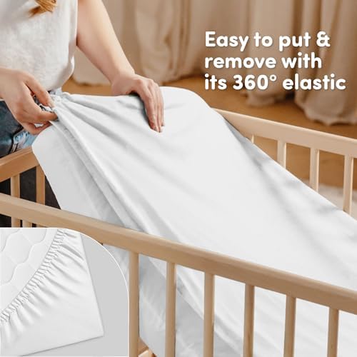 Cotton Crib Sheets 2 Pack – Sweety Fox Mini Fitted Sheets - Image 6