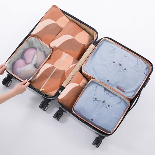 7 Set Packing Cubes Travel Luggage Organizers - Image 5