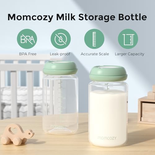 Momcozy Natural Baby Bottles, BPA Free Breast Milk Container - Image 2