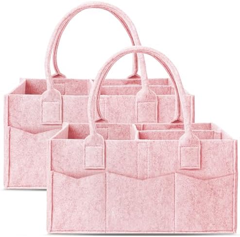 Cute Castle 2 Pack Diaper Caddy Organizer by Cute+Castle