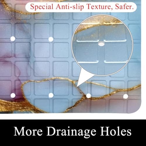 Shower Mat Non Slip, 26.8 x 15.1 Inch Bathtub Mat - Image 2