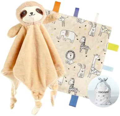 CREVENT Cozy Plush Baby Security Blanket, Loveys by CREVENT