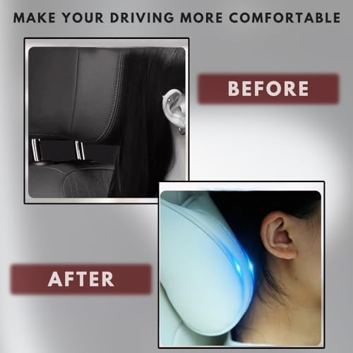 Car Headrest Neck Pillow Support Memory Foam Ergonomic Design Accessory - Image 6