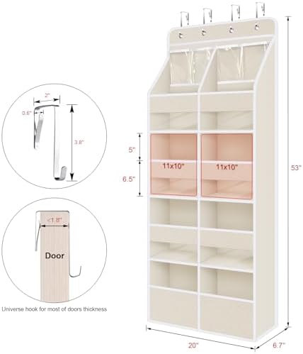 Univivi Upgraded Over Door Organizer - Image 3