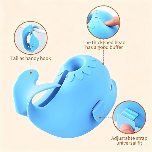Skyroku Toddler Faucet Extender & Blue Bathtub Spout Cover, Sink Extender - Image 4