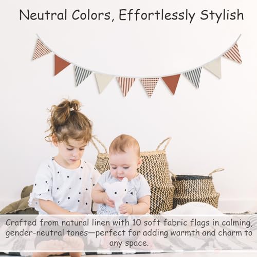 Boys Toddler Room Playroom Nursery Decor, Garland Triangle Banners, 11Ft - Image 2