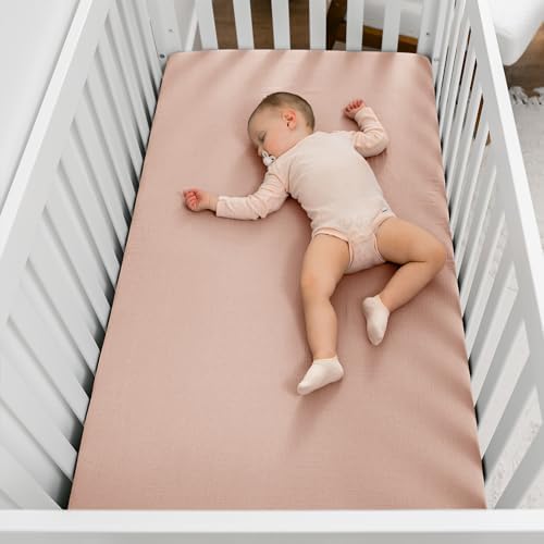 Comfy Cubs 100% Muslin Cotton Fitted Crib Sheet - Image 4
