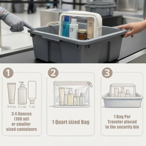 6-Piece Diaper Bag Organizer Pouches Set, TPU Waterproof Clear Packing Cubes - Image 6